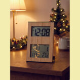 Bamboo desk clock