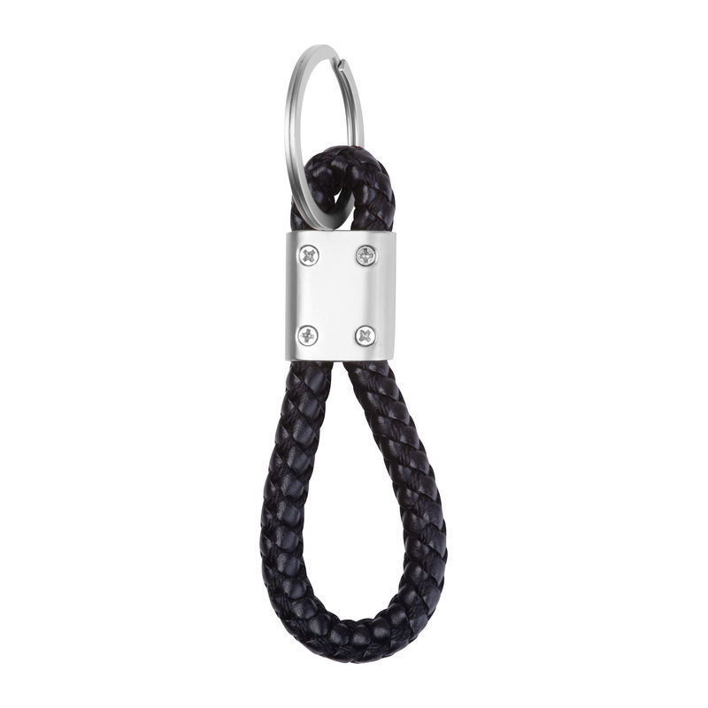 9546603_2 Metal keychain with cord